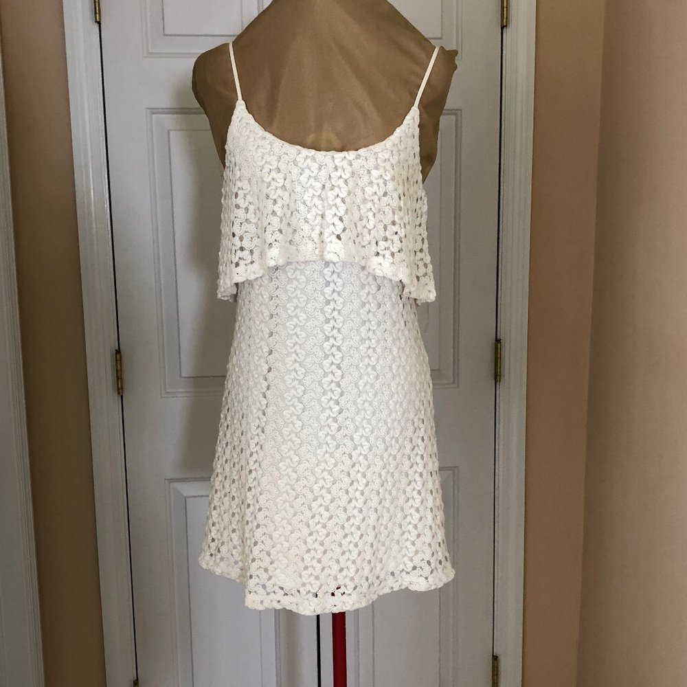 Wet seal spaghetti strap white mini dress Sz M